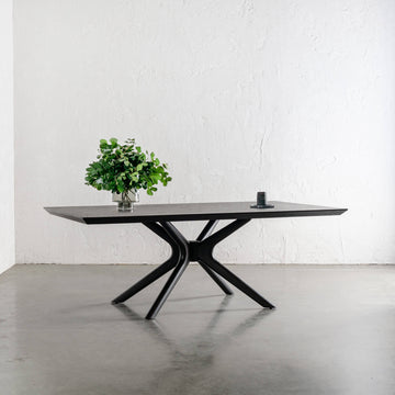 BRETON DINING TABLE  |  BLACK NOIR WOOD GRAIN  |  210CM