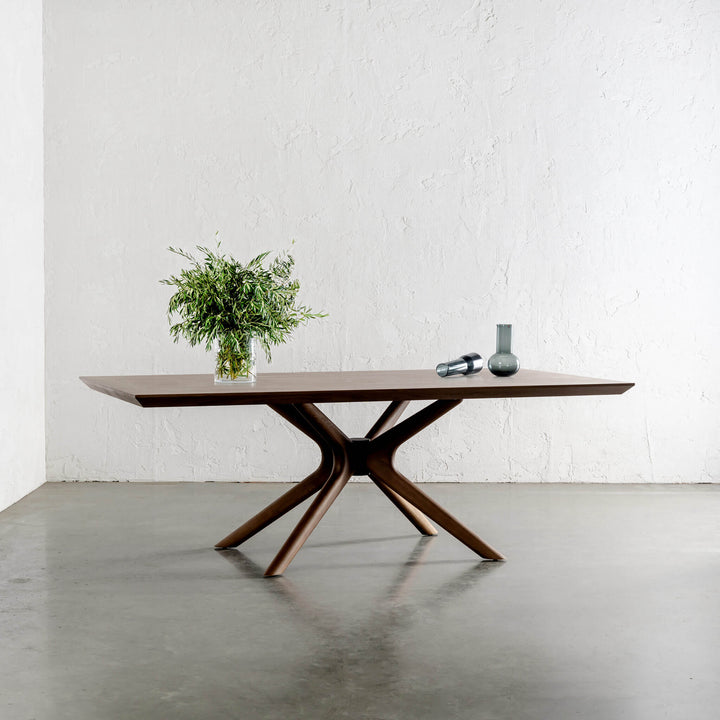BRETON DINING TABLE  |  DEEP WALNUT WOOD GRAIN  |  210CM