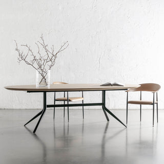 BRETON OVAL DINING TABLE  |  BIRCH ASH WOOD GRAIN  |  260CM