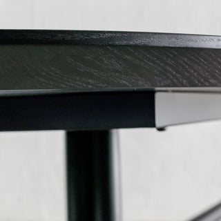 BRETON OVAL DINING TABLE  |  BLACK NOIR WOOD GRAIN  |  260CM