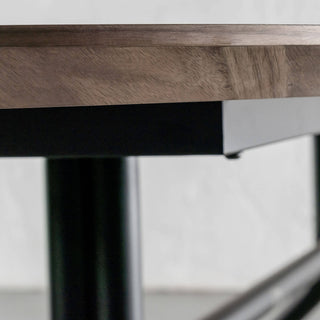 BRETON OVAL DINING TABLE  |  DEEP WALNUT WOOD GRAIN  |  260CM