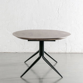 BRETON OVAL DINING TABLE  |  DEEP WALNUT WOOD GRAIN  |  260CM