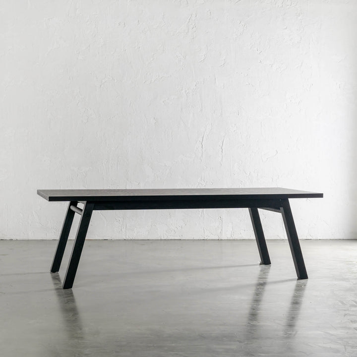 BRIONI DINING TABLE UNSTYLED  |  BLACK NOIR WOOD GRAIN  |  240CM