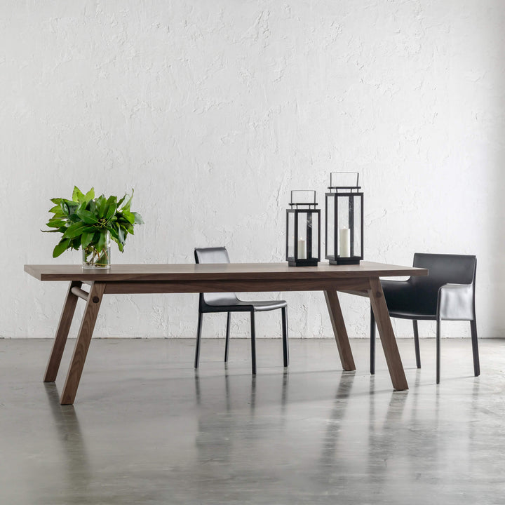 BRIONI DINING TABLE  |  DEEP WALNUT WOOD GRAIN  |  240CM