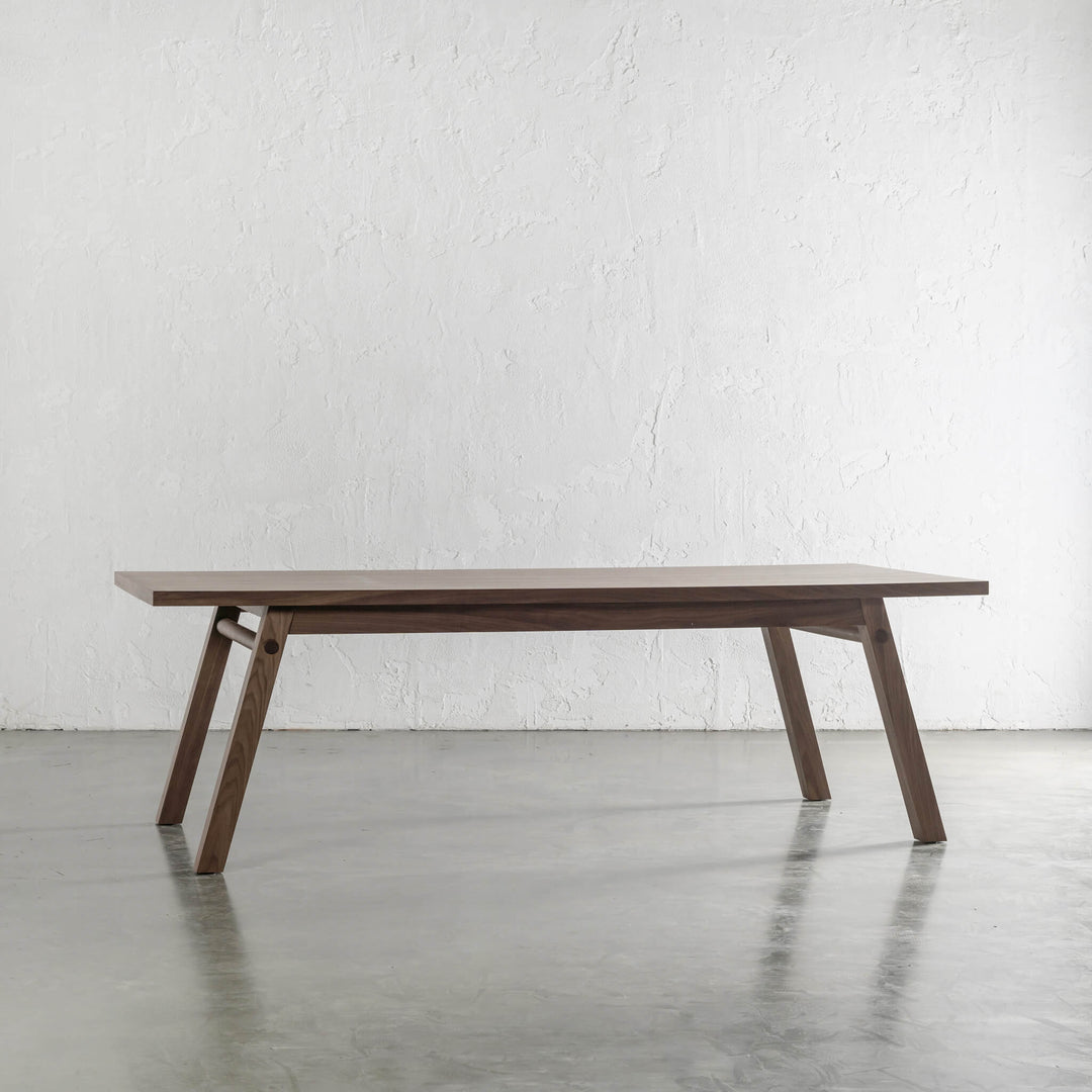 BRIONI DINING TABLE  |  DEEP WALNUT WOOD GRAIN  |  240CM