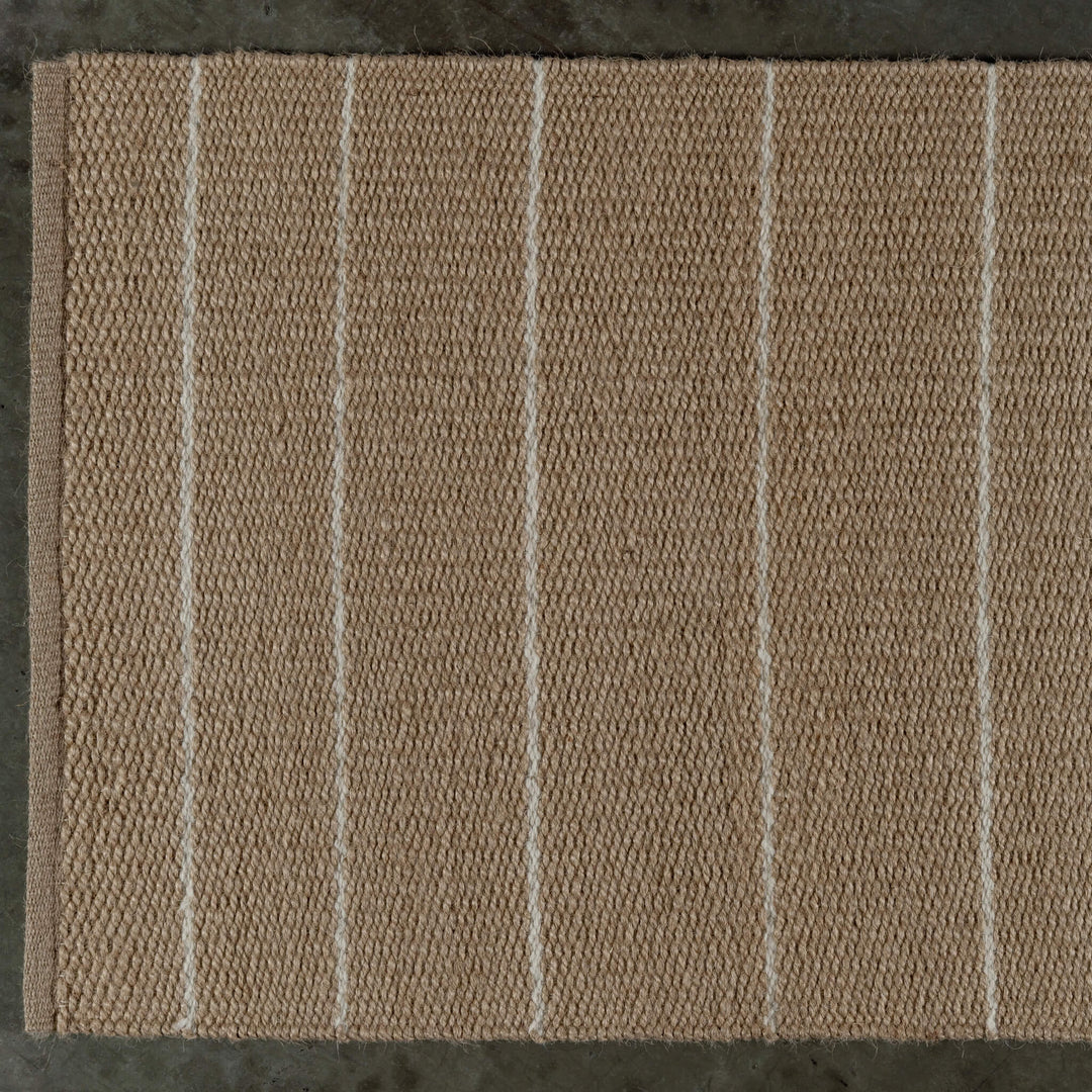BEDARRA JUTE DOOR MAT  |  60 X 90  |  NATURAL + OATMEAL STRIPE