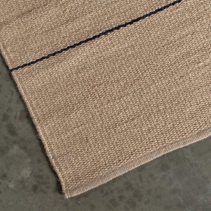 BEDARRA JUTE RUNNERS  |  NATURAL + BALTIC STONE STRIPE