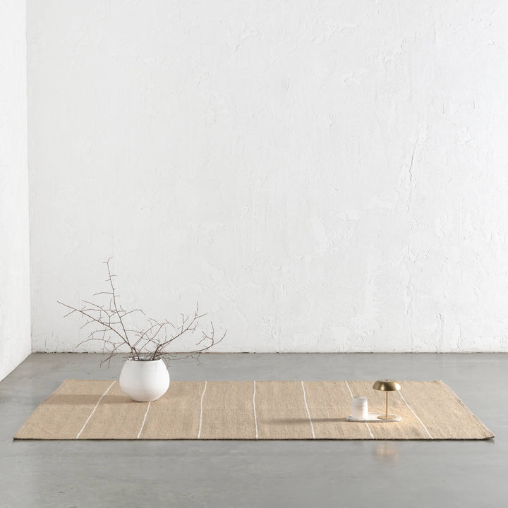 BEDARRA JUTE RUGS  |  NATURAL + OATMEAL STRIPE