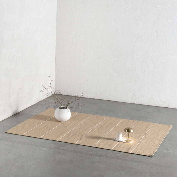 BEDARRA JUTE RUGS  |  NATURAL + OATMEAL STRIPE