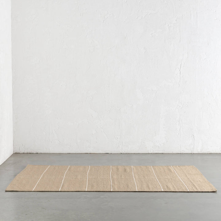BEDARRA JUTE RUGS  |  NATURAL + OATMEAL STRIPE