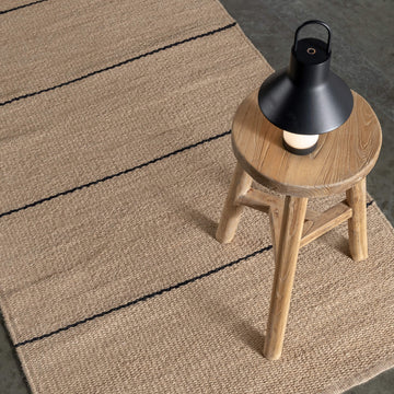 BEDARRA JUTE RUNNERS  |  NATURAL + BALTIC STONE STRIPE