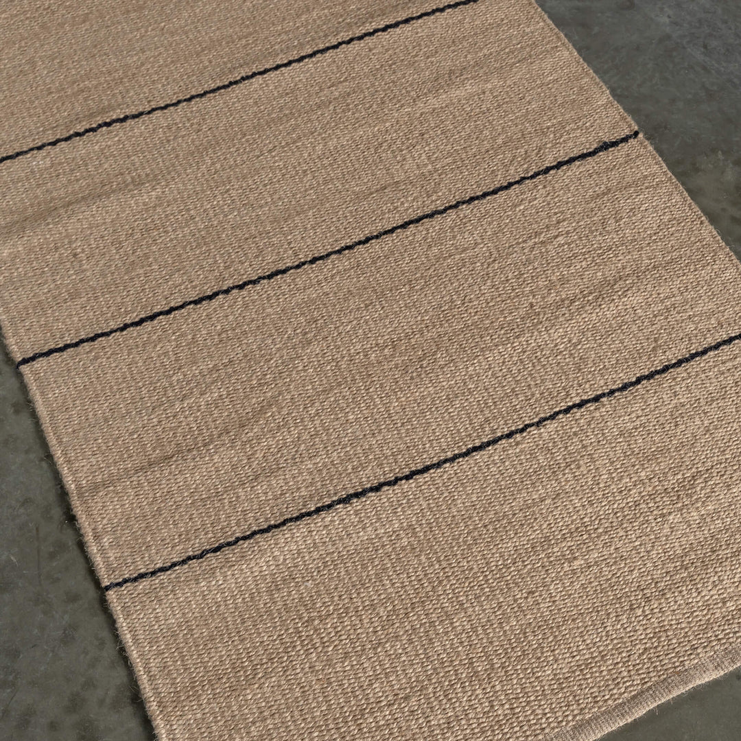 BEDARRA JUTE RUNNERS  |  NATURAL + BALTIC STONE STRIPE