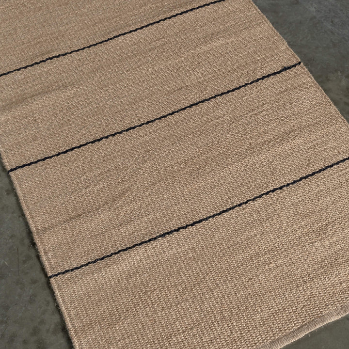 BEDARRA JUTE RUNNERS  |  NATURAL + BALTIC STONE STRIPE
