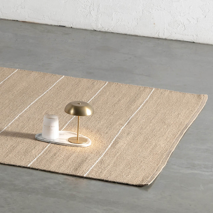 BEDARRA JUTE RUGS  |  NATURAL + OATMEAL STRIPE