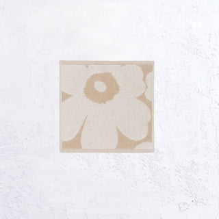 MARIMEKKO  |  UNIKKO  FACE TOWEL  |  BEIGE + WHITE