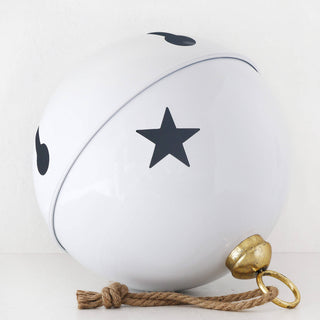 CHRISTMAS BELL BAUBLE  |  60CM  |  GLOSS WHITE