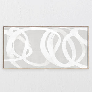 LBD EXCLUSIVE  |  BENABARRE FRAMED CANVAS PRINT  |  80X160CM  |  NATURAL + WHITE  |  LIGHT NATURAL FRAME