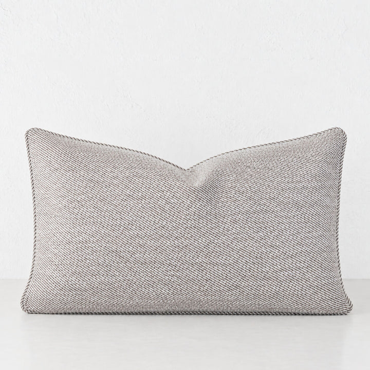 BEZIER HERRINGBONE CUSHION | 40X60 |  HAZELNUT SKIM