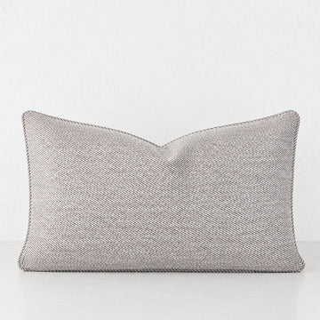 BEZIER HERRINGBONE CUSHION | 40X60 |  HAZELNUT SKIM