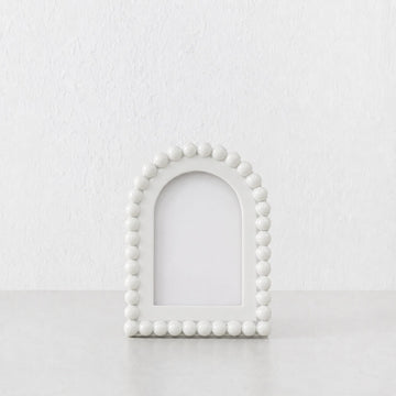 Bianco Resin Photo Frame | 4x6 | White