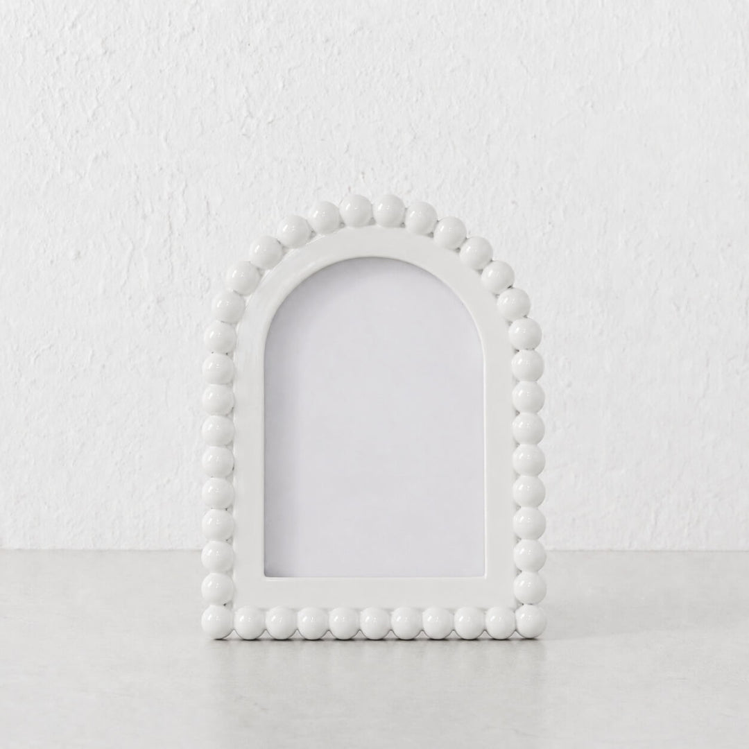 Bianco Resin Photo Frame | 5x7 | White