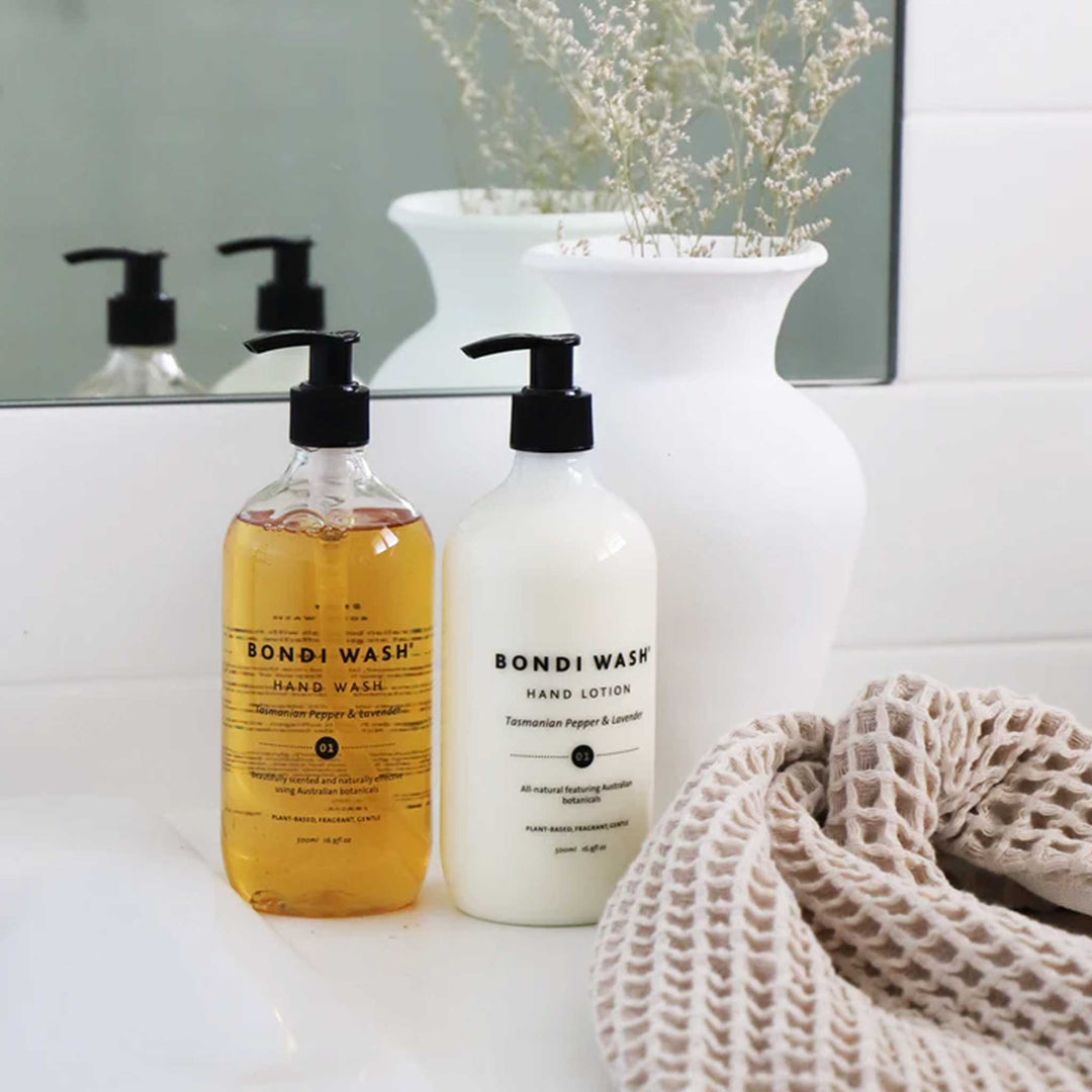 BONDI WASH HAND WASH + HAND LOTION  |  TASMANIAN PEPPER & LAVENDER