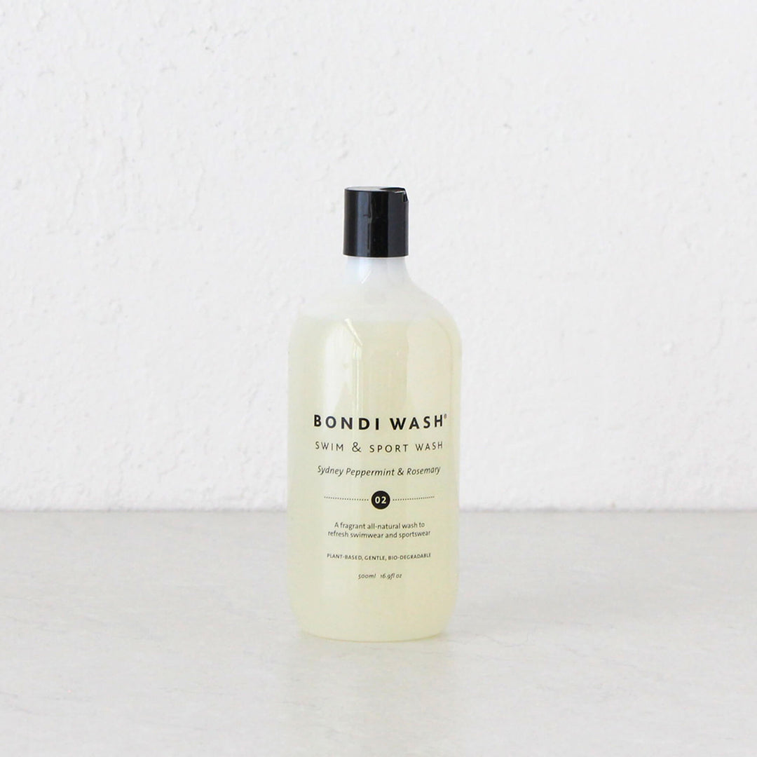 BONDI WASH  |  LAUNDRY WASH - SWIM + SPORT 500ML  |  SYDNEY PEPPERMINT + ROSEMARY
