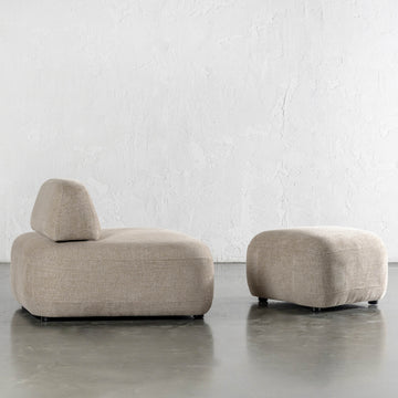 Cabane Lounge Chair + Ottoman |  Stoney Brook Sand