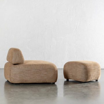 Cabane Lounge Chair + Ottoman  |  Warm Ochre