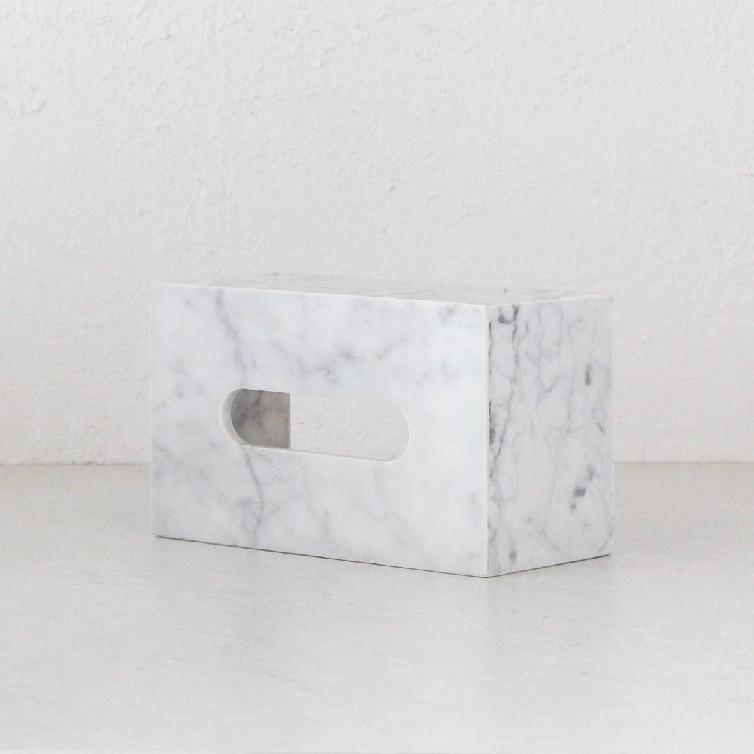 CAMERO RECTANGLE TISSUE BOX  |  BUNDLE X2  |  WHITE MARBLE