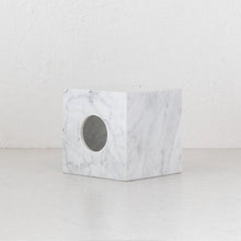 CAMERO SQUARE TISSUE BOX  |  WHITE MARBLE