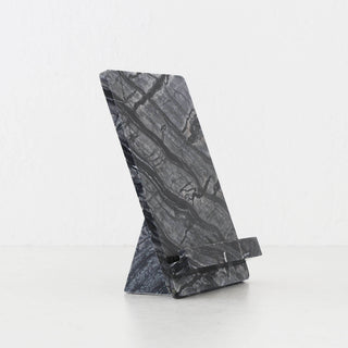 CAMERO MARBLE IPAD + COOKBOOK RECIPE STAND  |  EMAS DARK GREY MARBLE