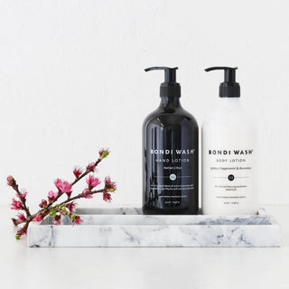 CAMERO MARBLE RECTANGLE TRAY  |  SET OF 2  |  CARRARA WHITE MARBLE