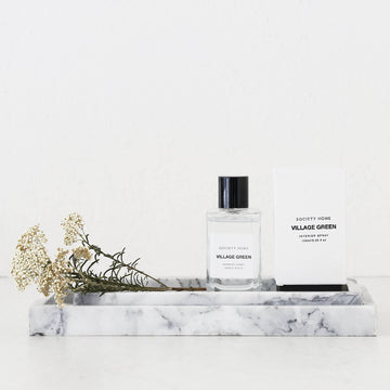 CAMERO MARBLE RECTANGLE TRAY  |  SET OF 2  |  CARRARA WHITE MARBLE