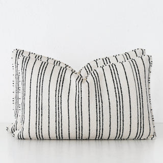 CAMPANIA STRIPE CUSHION BUNDLE X2  |  40X60  |  BONE + PEBBLE BEIGE STRIPE