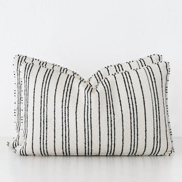 CAMPANIA STRIPE CUSHION BUNDLE X2  |  40X60  |  BONE + PEBBLE BEIGE STRIPE
