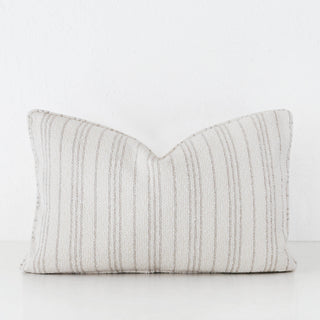 CAMPANIA STRIPE CUSHION  |  PEBBLE BEIGE + BONE  |  40X60