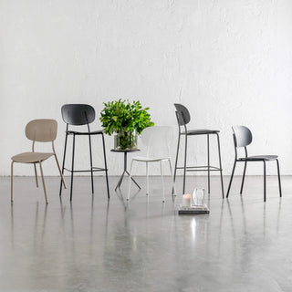 CAPO MESH INDOOR/OUTDOOR BAR + DINING CHAIR COLLECTION