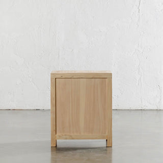 CAPRETTA BEDSIDE  |  SINGLE DRAWER  |  BLEACHED BRISTLE