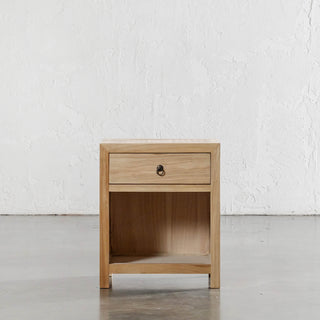 CAPRETTA BEDSIDE  |  SINGLE DRAWER  |  BLEACHED BRISTLE