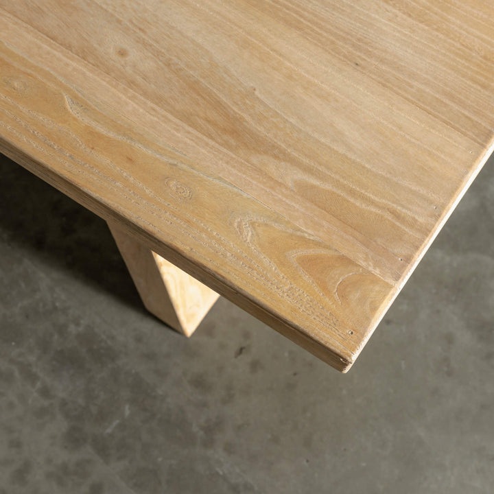 CAPRETTA ELM BENCH  |  160CM + 190CM  |  BLEACHED BRISTLE