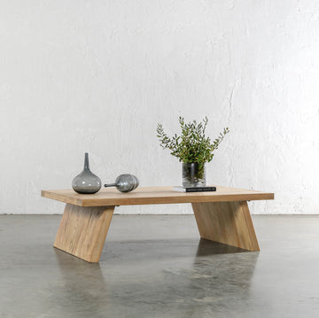 CAPRETTA ELM COFFEE TABLE  |  150CM  |  BLEACHED BRISTLE