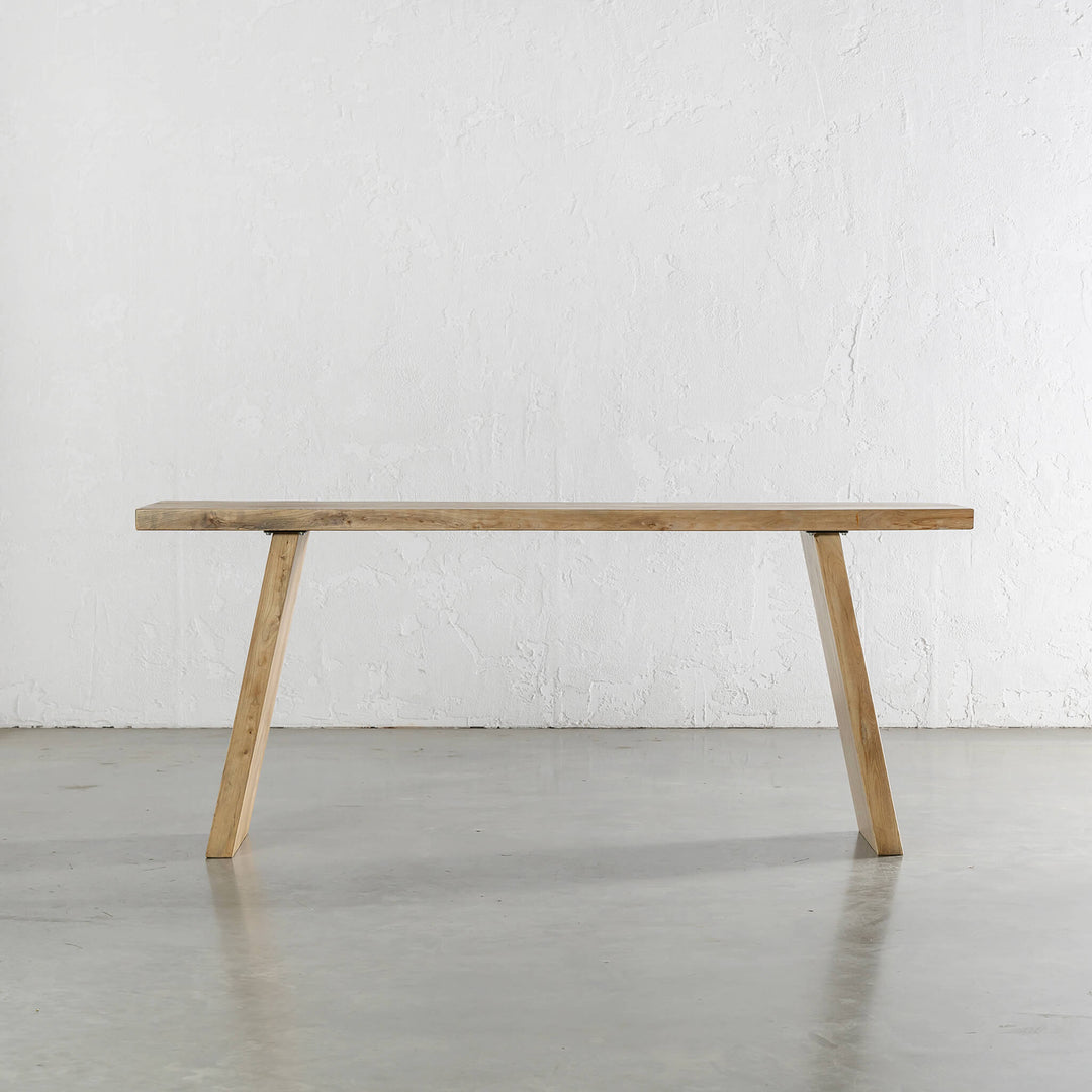CAPRETTA ELM CONSOLE TABLE  |  190CM  |  BLEACHED BRISTLE