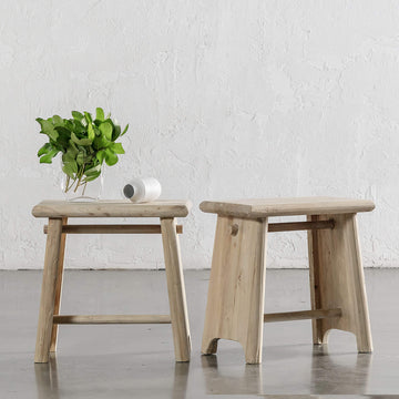 CAPRETTA ELM CREATORS STOOL  |  BLEACHED BRISTLE  |  BUNDLE X 2