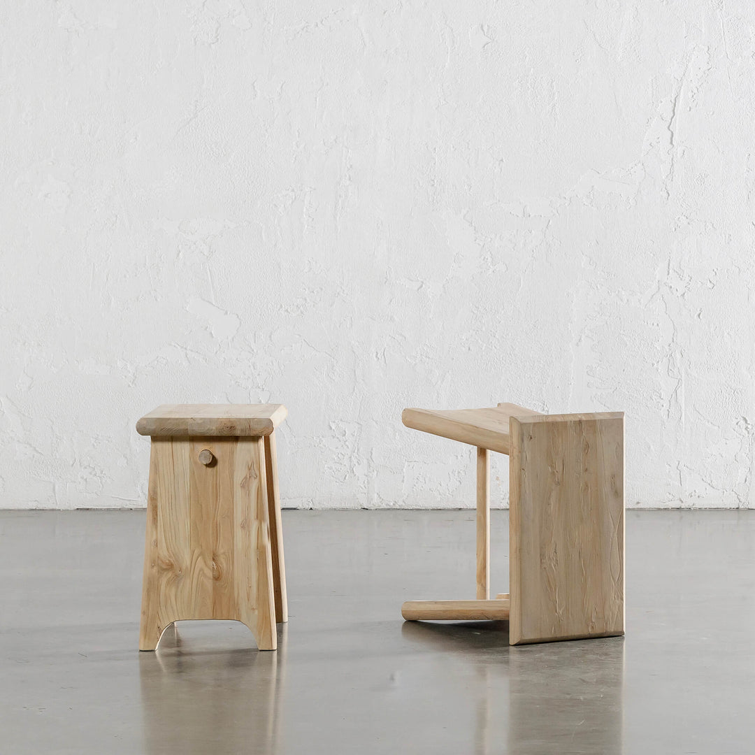 CAPRETTA ELM CREATORS STOOL  |  BLEACHED BRISTLE  |  BUNDLE X 2
