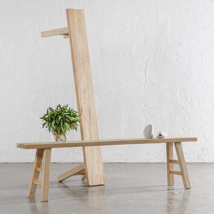 CAPRETTA ELM SLIM BENCH  |  185CM  |  BLEACHED BRISTLE