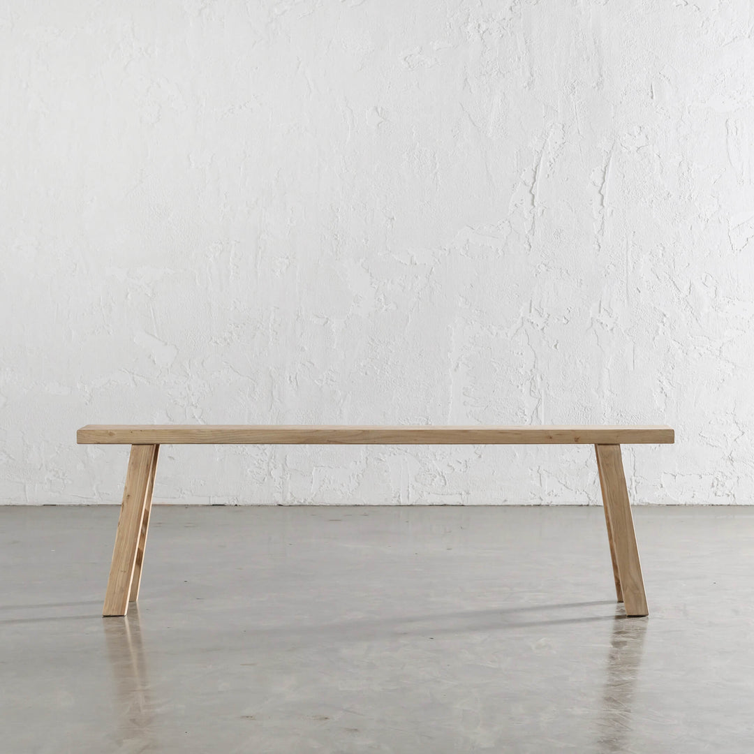 CAPRETTA SLIM ELM BENCH  |  160CM  |  BLEACHED BRISTLE