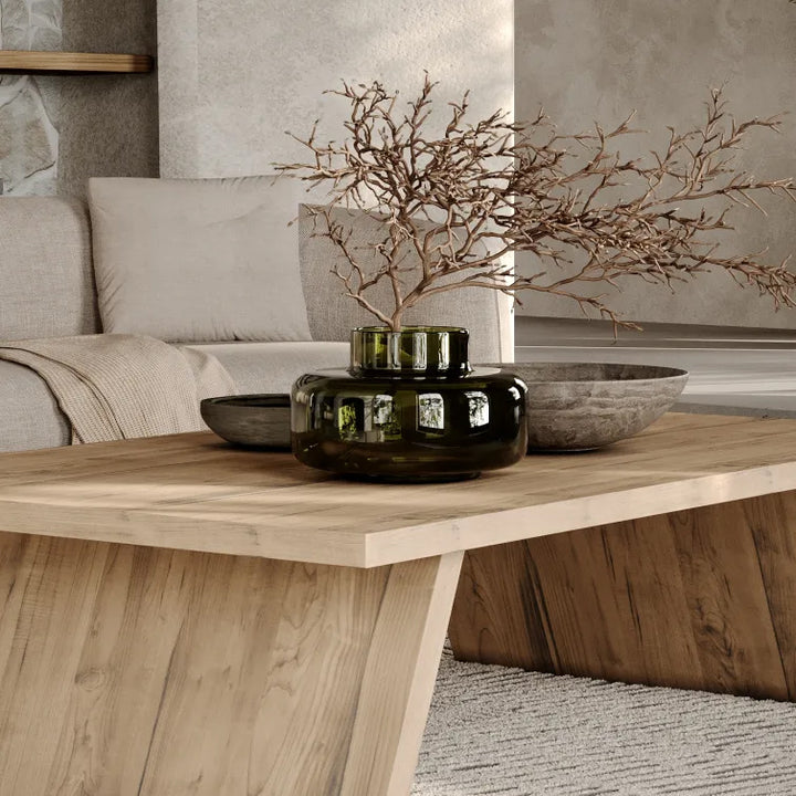 CAPRETTA_ELM_COFFEE_TABLE___150CM___BLEACHED_BRISTLE2 + MARIMEKKO URAN VASE
