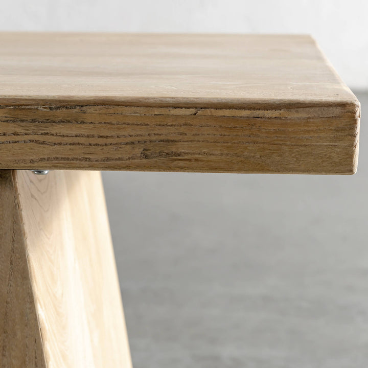 CAPRETTA ELM BENCH  |  160CM + 190CM  |  BLEACHED BRISTLE
