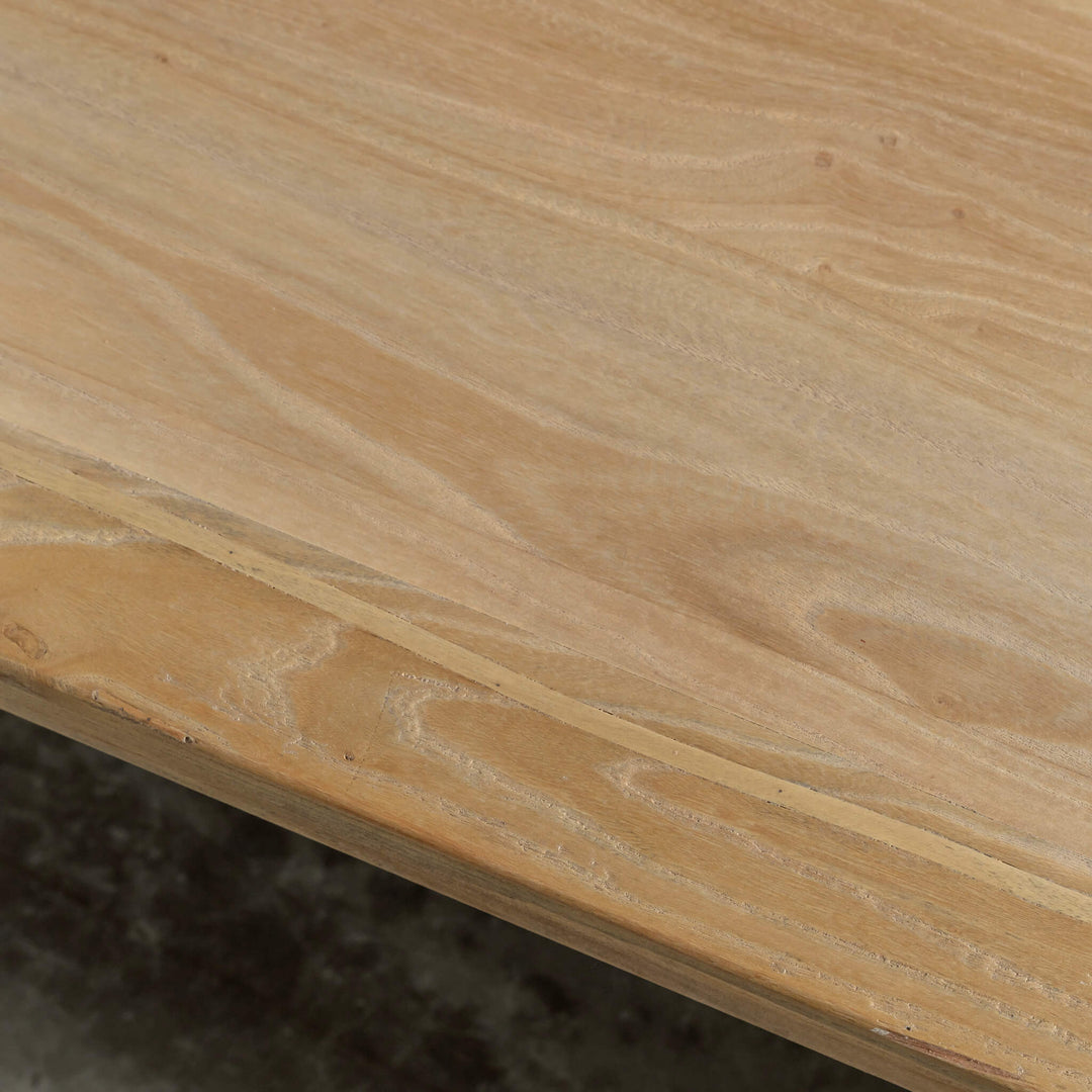 CAPRETTA ELM BENCH  |  160CM + 190CM  |  BLEACHED BRISTLE